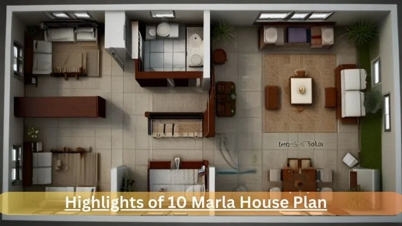 10 Marla House Plan in DHA Lahore