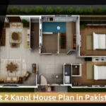 2 Kanal House Plan in Pakistan