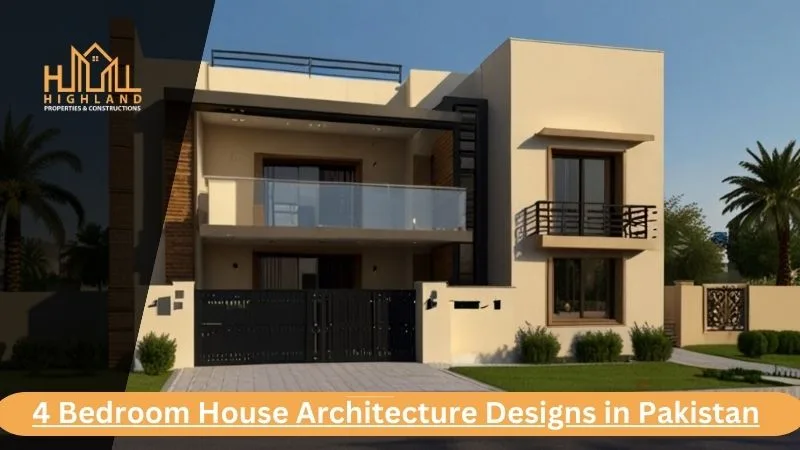 4 Bedroom house architecture designs in Pakistan