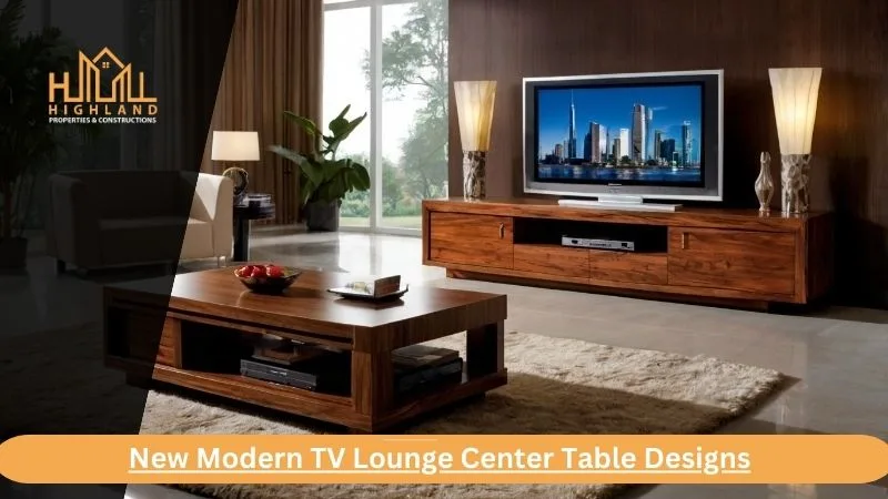 New Modern TV Lounge Center Table Designs