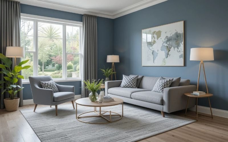 Cool Grays and Blues