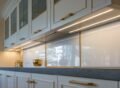 Modern kitchen with sleek under-cabinet lighting, showcasing energy-efficient LED kitchen lights under cabinets for a stylish and functional design.