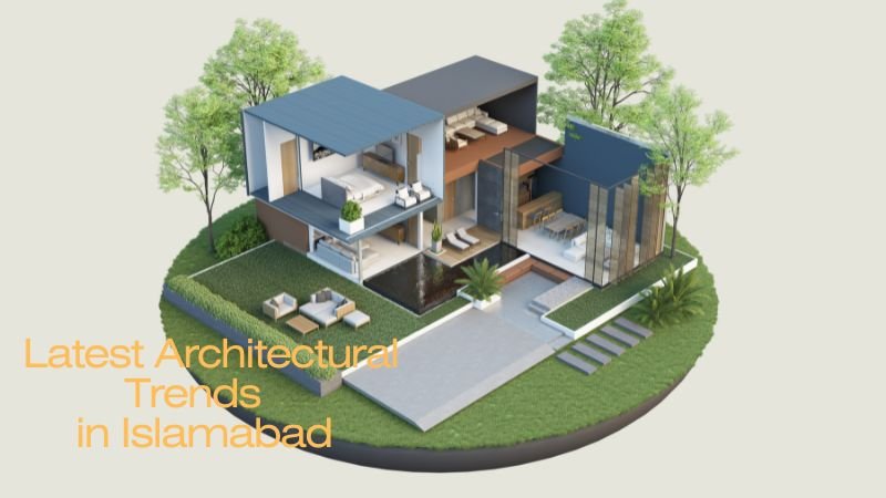 3D-rendered modern house model showcasing the latest architectural trends in Islamabad, highlighting the best architectural design services in Islamabad.