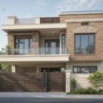 Modern double-story custom-built home in Lahore with luxury exterior design by professional custom home builders.