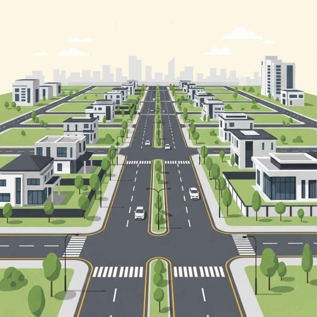 Wide Roads & Spacious Layouts