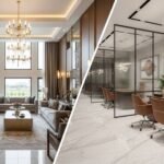 Modern living room and office interiors designed by the Best Interior Design Company in Islamabad, featuring elegant furniture, stylish lighting, and open, bright spaces.