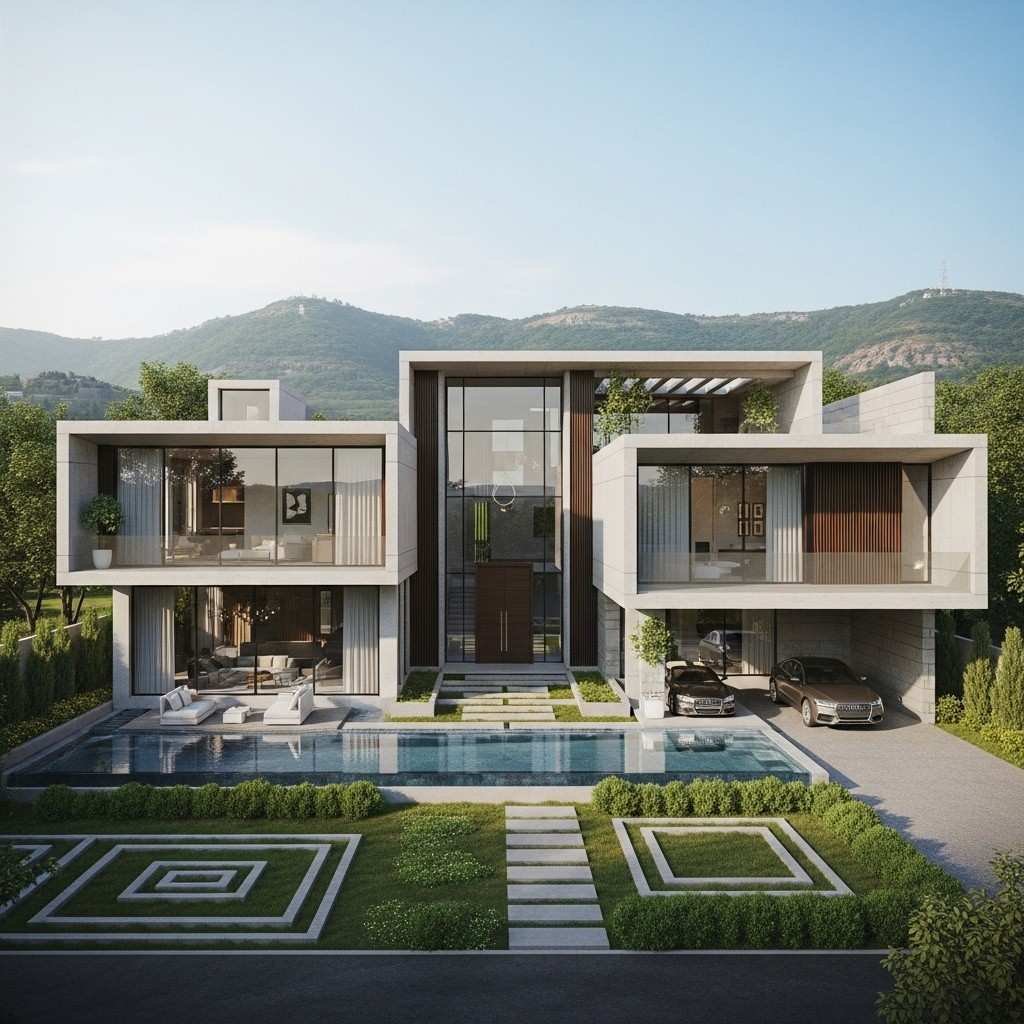 Architects-creating-3D-visualizations-and-modern-home-designs-for-Park-View-City-Islamabad-residences.