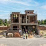 House Construction in Nespak Housing Society Lahore – modern double-storey house under construction.
